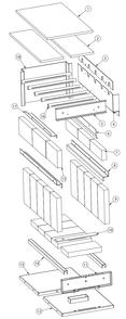 Repair Parts 3 Diagram and Parts List for AW40E  US Stove Company Heating Stove